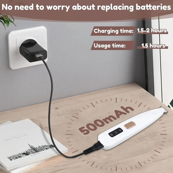 Бездротовий акумуляторний тример для собак з LED-підсвічуванням, для грубої шерсті, 2024, тихий, 1 шт.