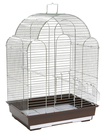 Клітка для птахів Panama Pet, 42x30x57 см, срібляста/бронзова