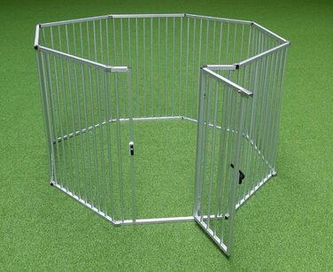 Callieway® Розкладний загін для цуценят ALUZAUN Safety Pro' 8-секційний (100x65 см) для вирощування, заходів та кемпінгу