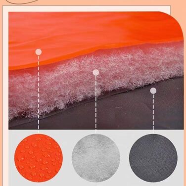 Водонепроникний собачий плащ, тепла зимова куртка для собак, жилет для собак з шлейкою, дощовик для собак, вітрозахисний, з відбивачами, теплий для маленьких, середніх та великих собак (синій, SI L синій)