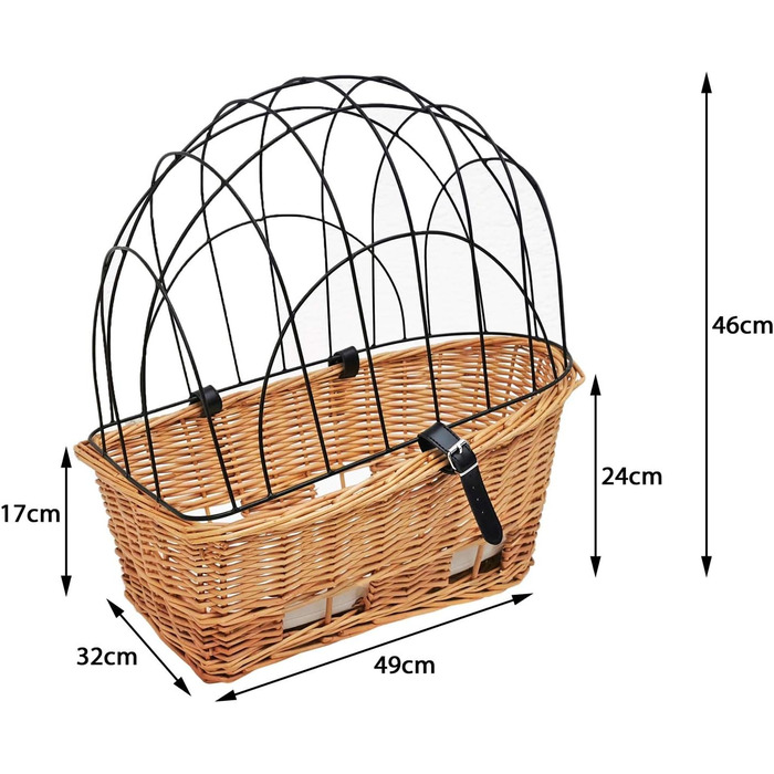 Транспортна коробка для собак Red Loon - велосипедна сумка-переноска для собак, кріплення на багажник