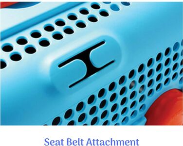 Транспортний бокс для собак та котів UNITED PETS A.U.T.O., міцний, виготовлений в Італії, зелений/бежевий, з гігієнічним килимком, 51 x 37 x 33 см