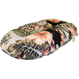 Подушка для собак та котів Croci Ovales, м'яка, двостороння, Jungle Style, 87 x 57 см