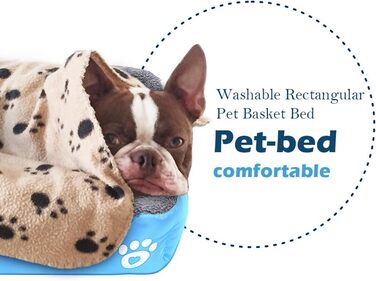 Килимок для собак Powerking: м'який, миючий, для собак, цуценят, сон та невеликих домашніх тварин (Світло-блакитний)