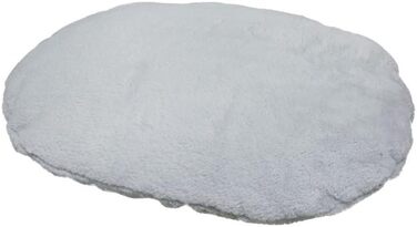 Подушка Nobby 'MILA' овальній формі, сірого кольору, 80 x 49 см