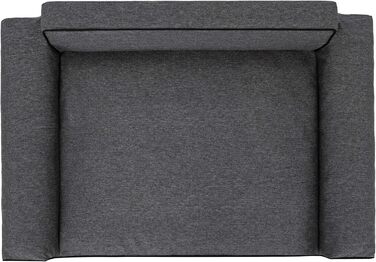 Ліжко для собак Ianri, чорне, XXL (116x78 см) - зручне та миється, для великих собак