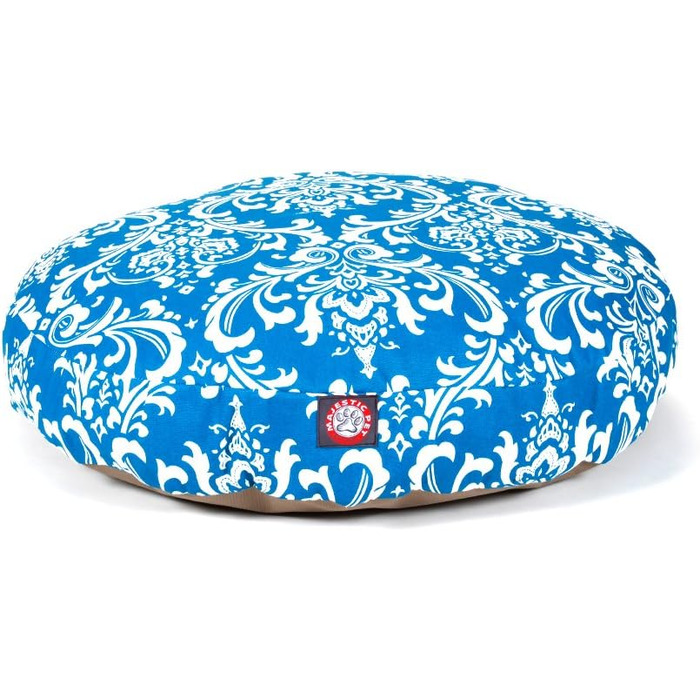 Кругле ліжко для домашніх тварин Majestic Pet, розмір M, 91.4 x 91.4 x 12.7 см (для тварин до 11.3 кг), червоне