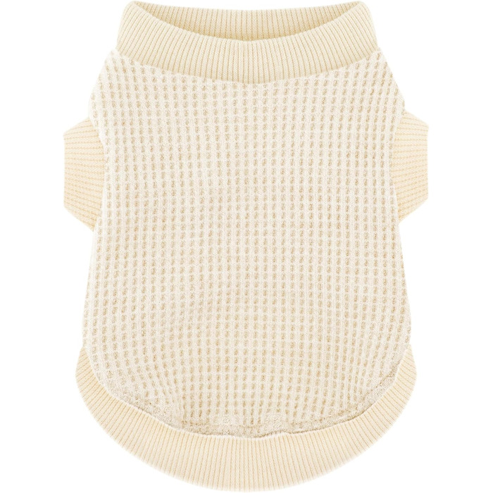 Теплий та функціональний пуловер для собак, для цуценят, бежевий, для Чихуахуа та Йоркширських тер'єрів, розмір XX-Large