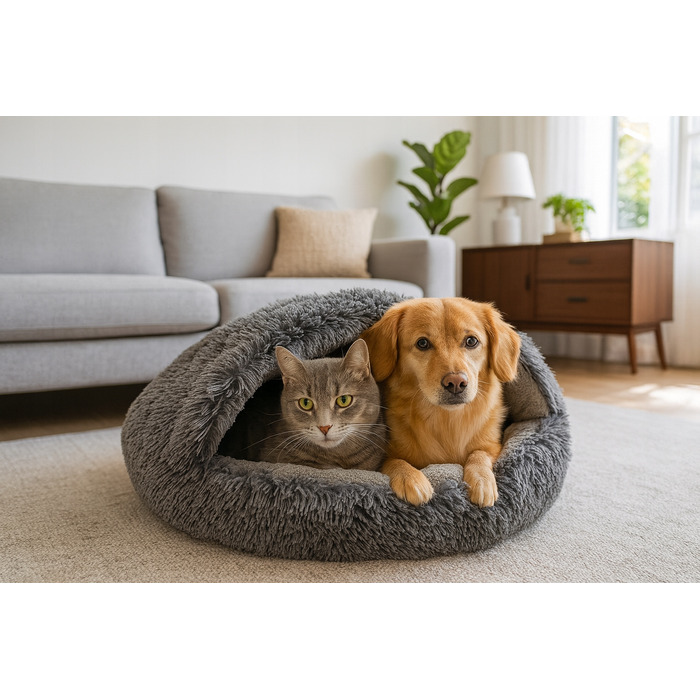 Будка для собак Odol-Plus, сіра, 80 x 80 см