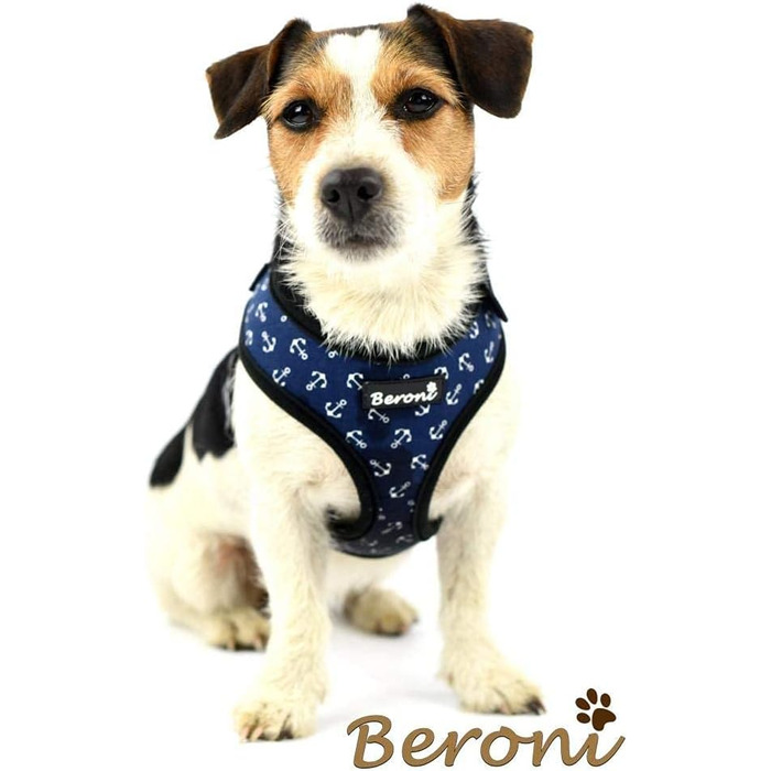 Шлейка для собак Softgeschirr, шлейка для грудей Anker Maritim, регульована, для відпочинку, літо (L (37-42см), M)