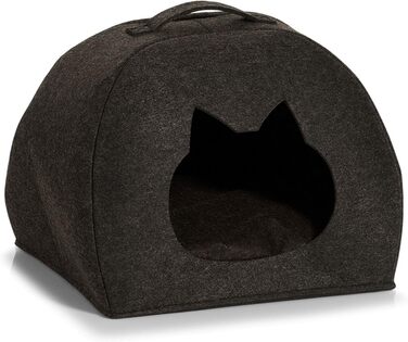Ліжко-кошик для котів Zeller, антрацит, котяча коробка