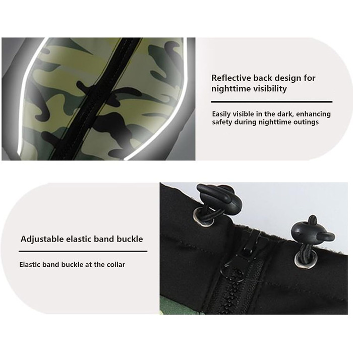 Водонепроникний теплий зимовий одяг для собак - для малих, середніх та великих тварин. Ідеально для прогулянок, тренувань та щоденного використання.