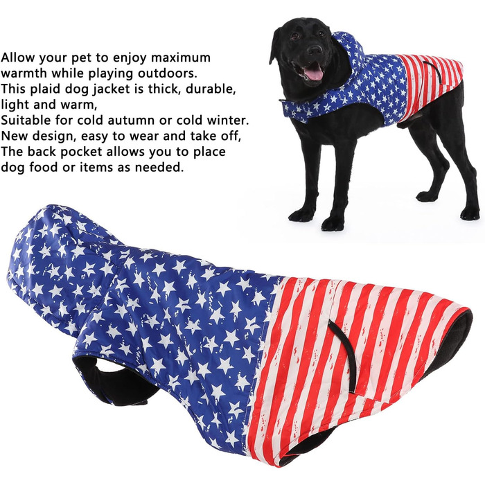 Водонепроникна тепла куртка для собак на зиму, Winddicht, XL, Little Surprise