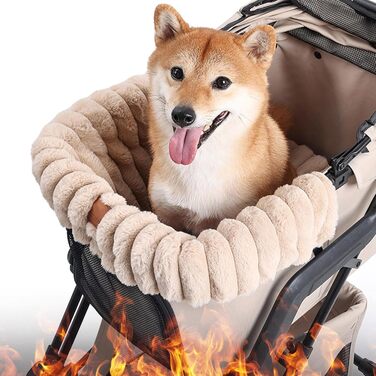 М'яка килимок для дитячої коляски, миючий, з магнітною застібкою, для домашнього використання, подорожей та на вулицю, підходить для собак та котів (хакі)