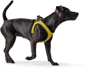 Шлея для собак HUNTER HILO COMFORT BVB, 3D-сітка, світловідбивна, XS-S, жовта, 40-46 см