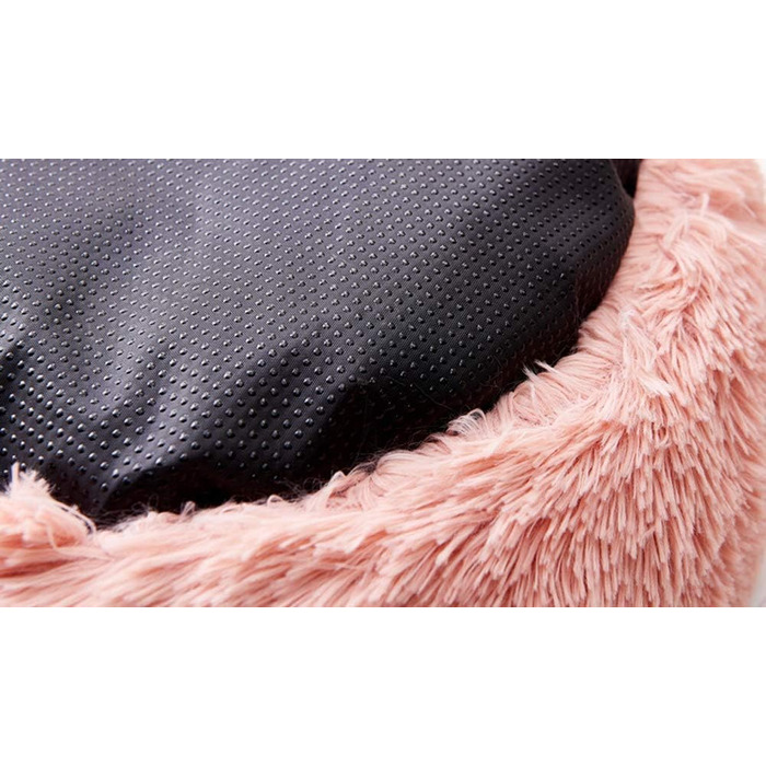 Кругле собаче ліжко великого розміру з подушкою M~XXL, для дому та на вулицю, водовідштовхувальне, 100x100 см, рожеве