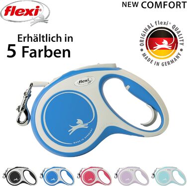 Flexi Comfort L рулетка для собак до 60 кг, 5 м (Блакитна)