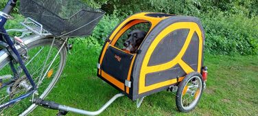 TrendPet DogBus M - велосипедний причіп для собак з алюмінієвим шасі, для середніх та великих собак