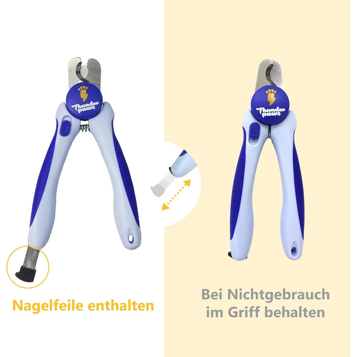 Професійна кусачка для догляду за кігтями собак Thunderpaws з захистом, блокуванням та пилочкою (Середній-Великий, Зелений). Також доступна для собак малих та середніх розмірів (Блакитна)