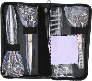 Набір для грумінгу собак LIZEALUCKY: ножиці та гребінці для догляду за шерстю собак, котів, кроликів, хом'яків. Підходить для довгої, короткої, густої та кучерявої шерсті.