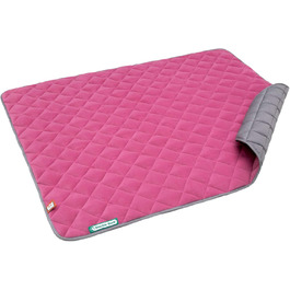 Лежанка для собак Doctor Bark з флісу, двостороння - м'яка та міцна, для великих собак, можна прати до 95°C (рожевий/світло-сірий, XL - 120x100 см)