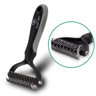 Набір гребінців для собак та котів (2 шт.) - щітка для підшерстка, ефективний догляд за шерстю, ідеально для довгошерстих тварин та підшерстка, аксесуари для котів та собак