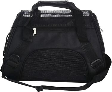 Транспортна переноска для собак та котів, складана, з регульованими плечовими ременями, розмір M