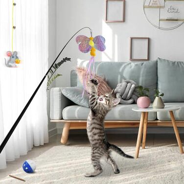 Набір іграшок для котів YUTUY: тунель, мишки, рибки, пір'яні іграшки