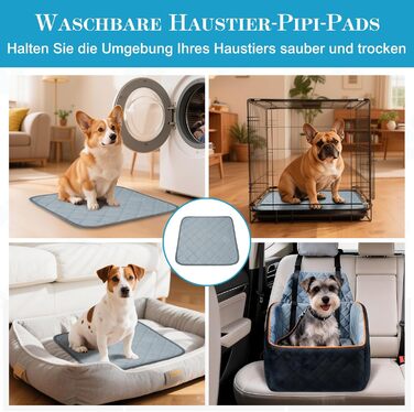 Автомобільний собачий сидіння для собак великих та середніх порід до 45 кг, знімний та пральний, з безпечними ременями та неслизьким дном для заднього сидіння авто