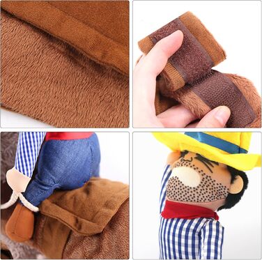 Костюм на Хелловін для собак, стиль ковбой/рейдер, розмір L