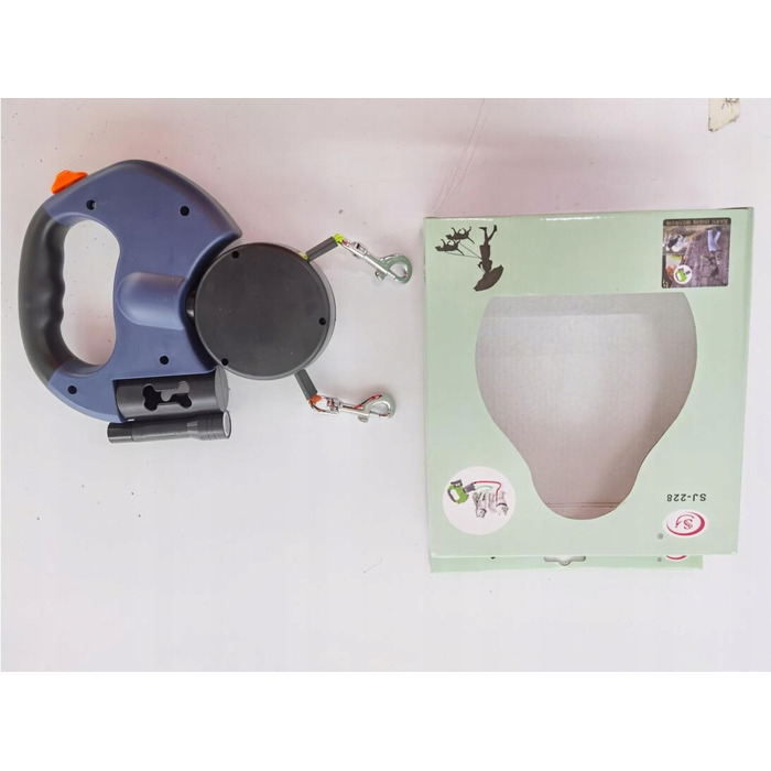 Регульований подвійний рулетка-повідець для собак 3M з LED-підсвіткою