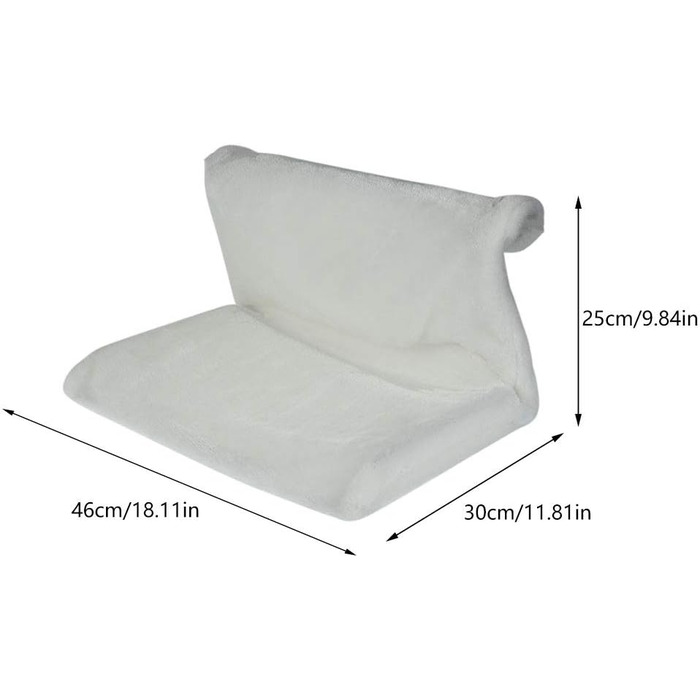 Килимок-грілка для котів Fyeme: м'який, плюшевий, для підвішування на радіатор, з металевим каркасом, складаний, для всіх стандартних радіаторів (білий)