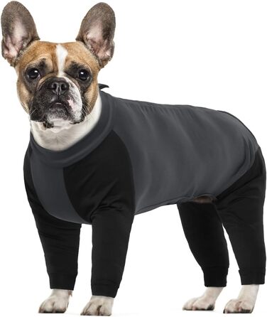 Комбінезон для собак, теплий, вітронепроникний, для маленьких, середніх та великих собак (XS, сірий)
