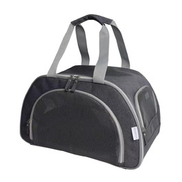 Розширювана переноска для котів – складана переноска для котів та маленьких собак до 6 кг, легка переноска, сумка для транспортування, дихаюча та компактна переноска, сірого кольору