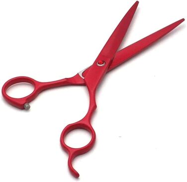 Професійні ножиці для собак, вигнуті ножиці для грумінгу, набір BeautyScissors, для стрижки шерсті тварин (червоні)