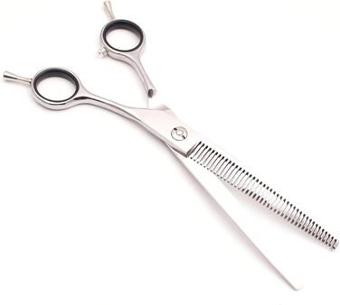 Ножиці для грумінгу собак та котів 7.0 дюймів, професійні ножиці для догляду за шерстю, ергономічна ручка (275-Chunker)