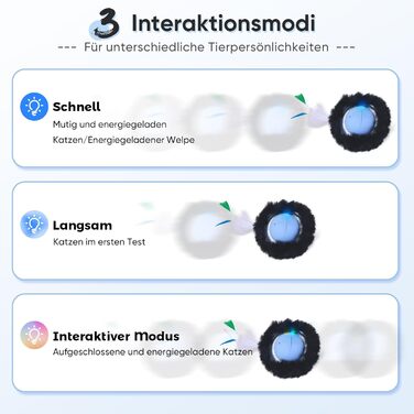 Іграшка для котів GoldenSun: м'ячик-дзиґа з інтерактивною активністю, килимок з мишками, приховане місце з 5 отворів, блакитний колір