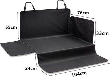 Захистне покриття для багажника авто, килимок для собак з боковим захистом, універсальний, водонепроникний, зносостійкий