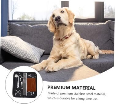 Набір для грумінгу собак: машинка для стрижки, ножиці для шерсті, професійний набір для догляду за собаками, нержавіюча сталь