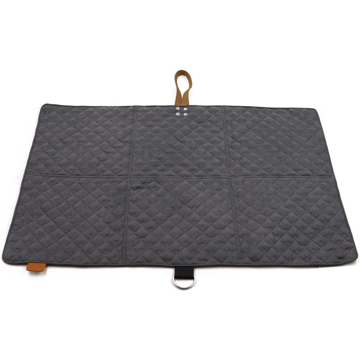 Складаний килимок для собак Paws&Co, портативний, 75x50 см, сірий, для подорожей, кемпінгу, пікніка, для дому та вулиці