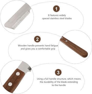 Гребінець для собак Toyvian (2 шт.) - професійний інструмент для догляду за шерстю, м'яка масажна щітка для довгої та короткої шерсті