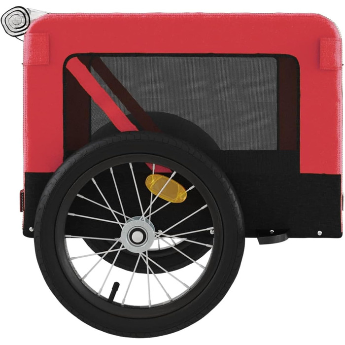 Причіп для велосипеда Gecheer: вантажний, для собак, червоний, 63x123x66 см