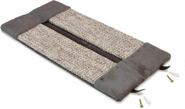 Драпак для котів Arquivet Eckkratzer сірого кольору, 12x12x49 см - великий вертикальний драпак, аксесуари для котів, точилка для кігтів