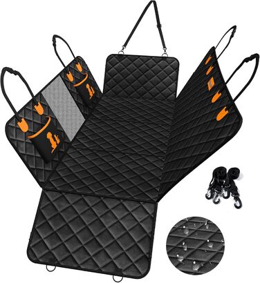 Розширювач для заднього сидіння автомобіля для собак, великий простір, чохол на сидіння для собак, жорстка основа, витримує 180 кг, водонепроникний чохол на заднє сидіння для собак, SUV, вантажівка