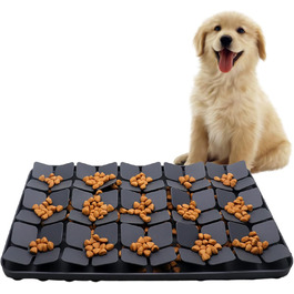 Силіконова килимок-нюхалка для собак середнього розміру, сприяє повільному годуванні та стимуляції інтелекту