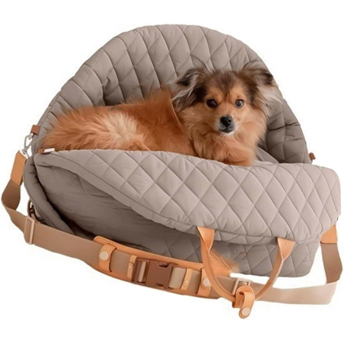 Міцна переноска для собак ZYHARUKO з кишенею для зберігання, 3-сторонні кільця, неслизьке дно для автомобіля, подорожей, дому, зручна для подорожей