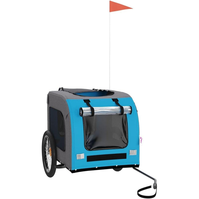 Причіп для велосипеда ZEYUAN для собак, блакитний та сірий, Oxford-тканина та сталь