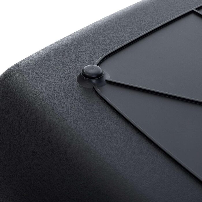 Торгівля котячий туалет кутовий XXL, модель Memphis, чорно-білий з бортиком