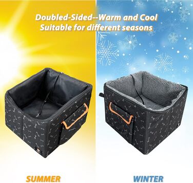 Підвищення для собак в авто, крісло для собак до 11,3 кг, з ременями безпеки, для передніх та задніх сидінь