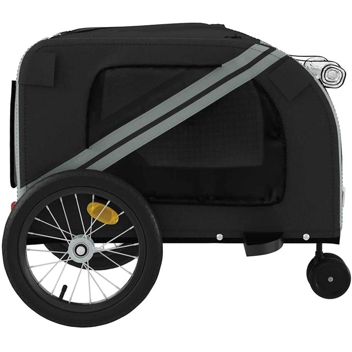 Фарм-причіп для собак Gecheer: міцний каркас з заліза, Oxford-тканина, дах з ПВХ для безпечних та комфортних поїздок